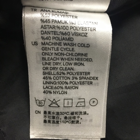 🎁H&M Pencil Skirt Laced Black - Picture 5 of 5